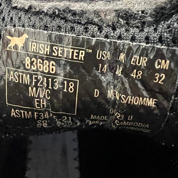 Irish Setter By Red Wing Edgerton Brown Steel Toe Work Boot Size 14 D main image 4